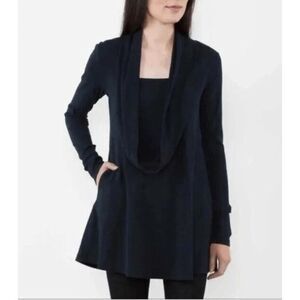 Prairie Underground Dress Your Orbit Long Sleeve Black Cotton Cowl Neck Tunic